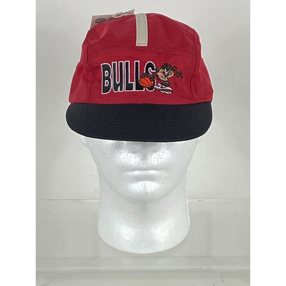 VTG 1998 Looney Tunes NBA Chicago Bulls Tasmanian Devil 5-Panel Hat Cap NWT F262